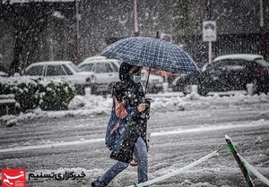 عکس خبري -پيشبيني بارش باران و برف در ?? استان
