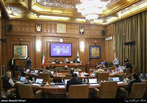 عکس خبري -حضور تعدادي از پرستاران در صحن شوراي شهر