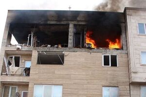 عکس خبري -انفجار منزل جان دانش آموز ??ساله را گرفت