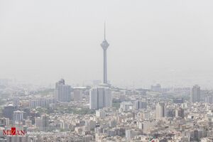 عکس خبري -تداوم هواي آلوده در پايتخت براي ششمين روز