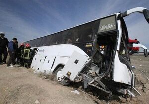 عکس خبري -هيئت کارشناسي راننده را مقصر تصادف اتوبوس خبرنگاران دانست