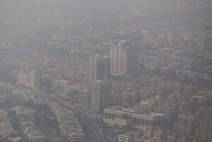 عکس خبري -کيفيت و دماي هواي تهران در روز جاري