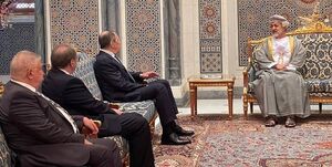 عکس خبري -سفر وزير خارجه روسيه به مسقط و ديدار با سلطان عمان