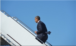 عکس خبري -اوباما آسوده‌ خاطر از «پرتگاه مالي» به هاوايي بازگشت