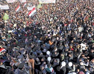 عکس خبري -تظاهرات گسترده عراقي‌ها عليه دولت مالکي