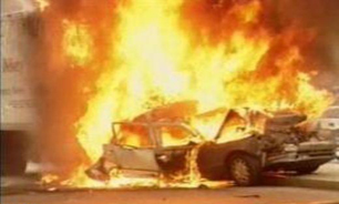 عکس خبري -انفجار خودروي بمب‌گذاري شده دردمشق