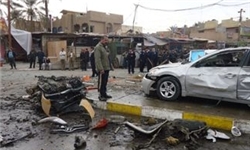 عکس خبري -انفجار خودروي بمب‌گذاري شده در موصل