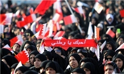 عکس خبري -تجمع حاميان انقلاب بحرين جلوي مقر اتحاديه اروپا