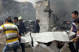 عکس خبري - گاف شبکه سعودي العربيه در انفجار دمشق !
