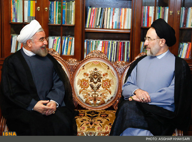 عکس خبري -خاتمي به منزل حسن روحاني رفت 