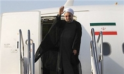 عکس خبري -بازگشت رئيس جمهور به تهران