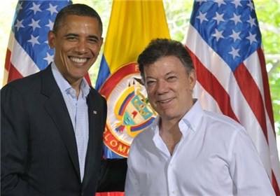 عکس خبري -اوباما و سانتوس با يکديگر ديدار کردند