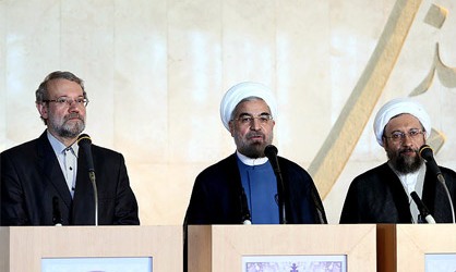 عکس خبري -اولين نشست مشترک سران سه قوه به ميزباني روحاني 
