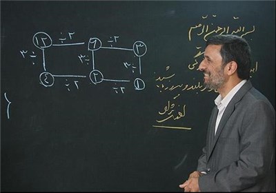 عکس خبري -احمدي‌نژاد از ادامه تدريس در دانشگاه علم‌و‌صنعت تعليق نشده/ وي همچنان در دانشگاه کرسي دارد