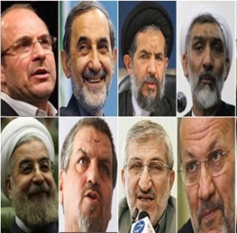 عکس خبري -روزشمار انتخابات 92/ سال پيش در اين روز قاليباف، عارف، روحاني و ولايتي در کجا سخنراني کردند؟