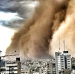 عکس خبري -حاشيه هاي يك جامعه شناس به طوفان تهران