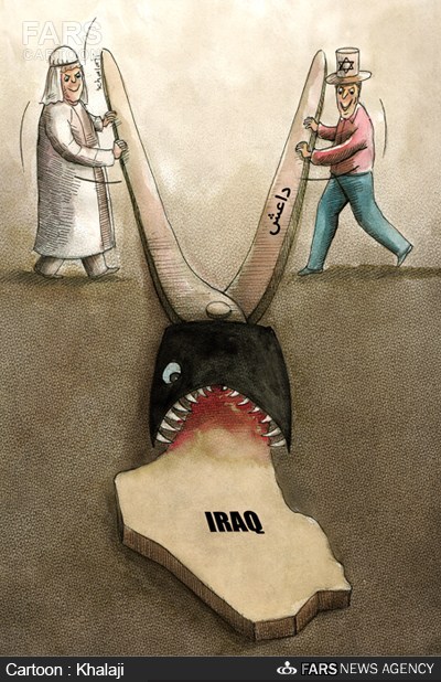 عکس خبري -کاريکاتور/گازانبر مخالفان اسلام در عراق!