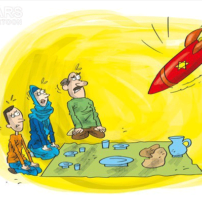 عکس خبري -کاريکاتور/افطار خونين...!