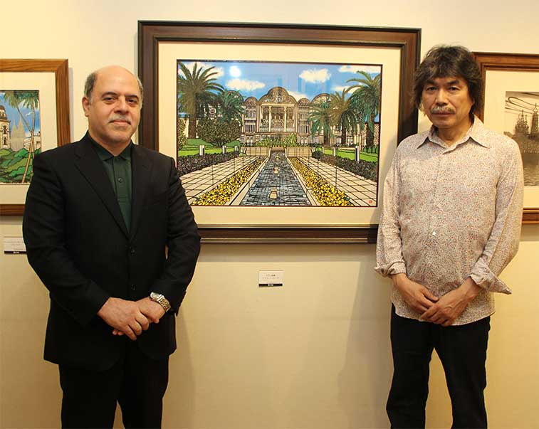 عکس خبري -بازديد سفير ايران از شاهکار هنري هنرمند ژاپني