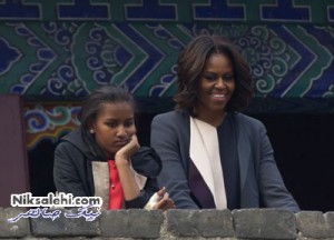 عکس خبري -سوژه شدن چهره دختر کوچک اوباما +عکس