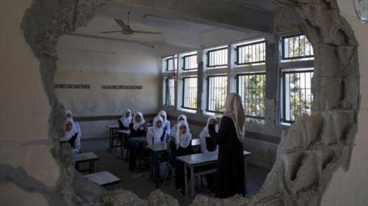 عکس خبري -مدارس غزه در بمباران اسرائيل ويران شدند