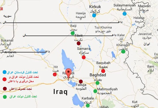 عکس خبري - داعش در آستانه تصرف بزرگترين استان عراق