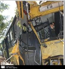 عکس خبري -تصادف اتوبوس بي آر تي 16 مصدوم برجا گذاشت