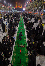 عکس خبري -گزارش تصويري/ سفره ??? متري نذري حضرت رقيه(س) در بين الحرمين