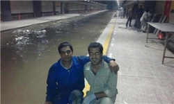 عکس خبري -مترو قبل از غرق شدن + عکس