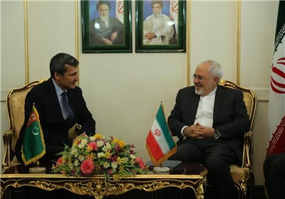 عکس خبري -ديدار  ظريف با وزير خارجه ترکمنستان