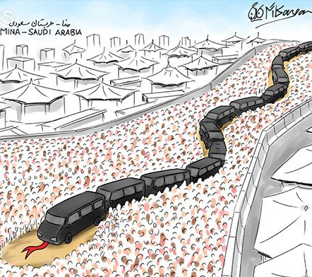 عکس خبري -کاريکاتور/عامل کشتار حجاج در منا
