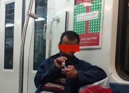 عکس خبري -روايت عکاس و شاهد عيني از عکس شيشه‌کشي در متروي تهران
