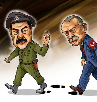عکس خبري -کاريکاتور/ شباهت اردوغان و صدام! 