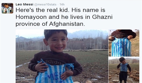 عکس خبري -گمشده «مسي» سر از افغانستان درآورد