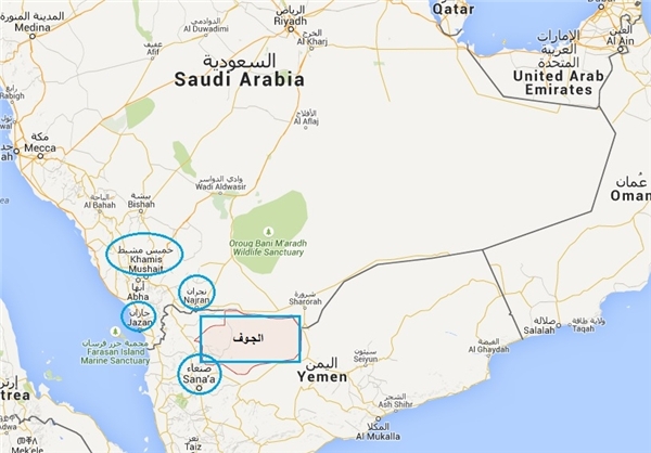 عکس خبري -حمله موشکي، خمپاره‌اي و توپخانه‎اي يمن به جنوب عربستان