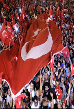 عکس خبري -گزارش تصويري/تجمع هواداران اردوغان در «تقسيم» 