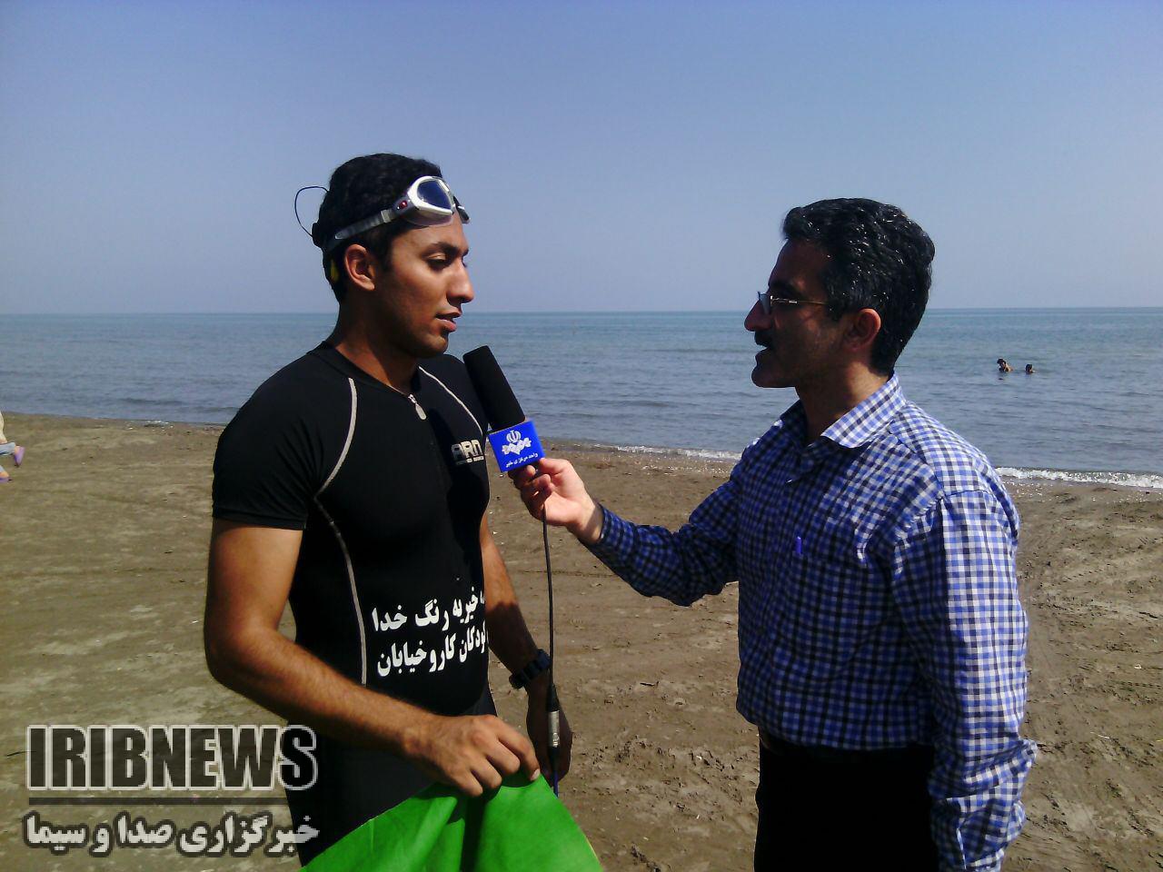 عکس خبري -ثبت رکورد شناگر ايراني در گينس