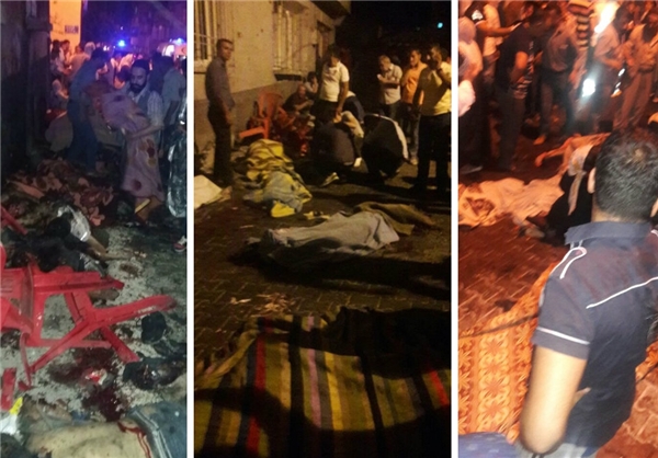 عکس خبري -22 کشته و 94 زخمي در حمله انتحاري به يک مراسم عروسي در «غازي عينتاب»
