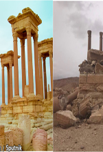 عکس خبري -گزارش تصويري/شهر پالميرا قبل و بعد از داعش