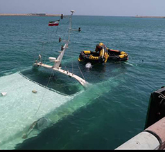 عکس خبري -گزارش تصويري/غرق شدن کشتي مسافربري دنا در کيش