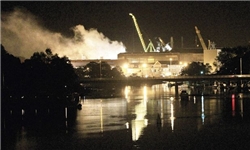 عکس خبري -آتش سوزي در يک زيردريايي هسته‌اي آمريکا
