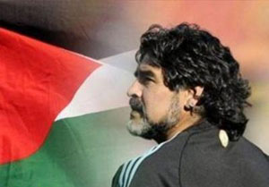 عکس خبري -'مارادونا' دعوت فلسطيني ها را قبول کرد