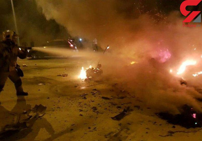 عکس خبري -انفجار فجيع در جاده فيروزکوه 