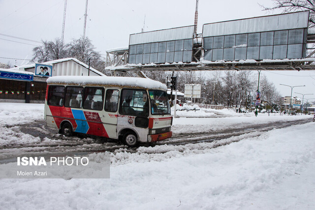 عکس خبري -چالوس و فيروزکوه مسدود است