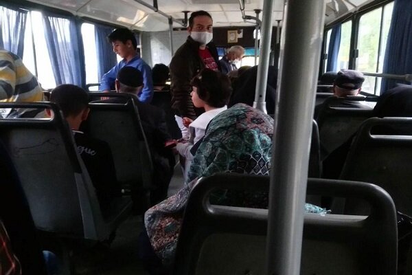 عکس خبري - استفاده مسافران از ماسک در اتوبوس اجباري است 
