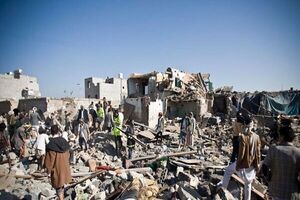 عکس خبري -حملات شديد جنگنده‌هاي سعودي به ? استان در يمن