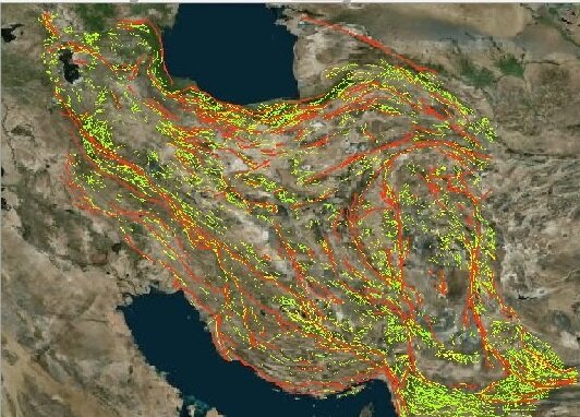 عکس خبري -جديدترين داده‌هاي ماهواره‌اي درباره گسل شمال تهران/رخداد زلزله خاموش در مکران