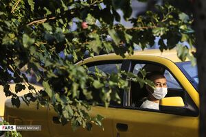 عکس خبري -رانندگان تاکسي مسافر بدون ماسک سوار نکنند