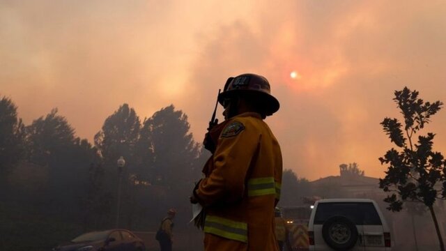 عکس خبري -وقوع آتش‌سوزي مهيب جنگلي در کاليفرنيا