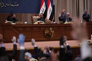 عکس خبري -واکنش پارلمان عراق به سخنان «ماکرون» عليه پيامبر اکرم(ص)
